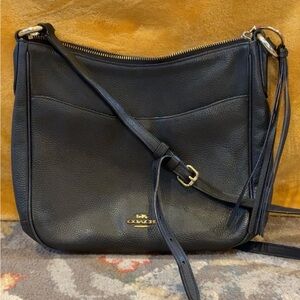 Coach black Leather Crossbody Bag